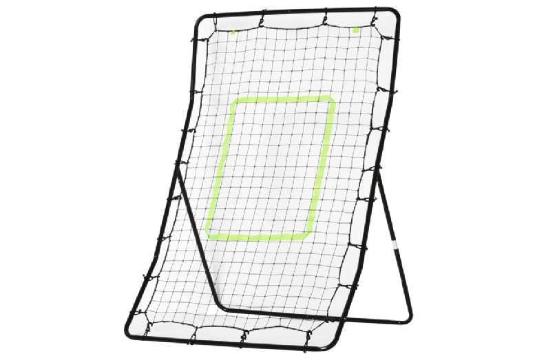 Tall Sports Rebounder Net - Multi-Game Ball Trainer, 90X80X140Cm, Black