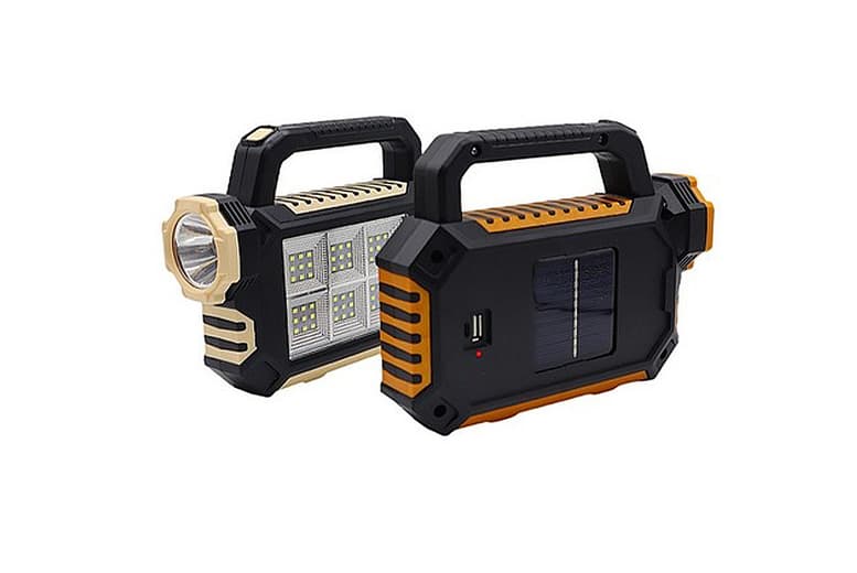 Solar Led Emergency Hand Lamp - Portable, Dimmable, Rechargeable