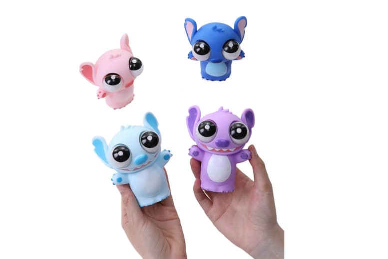 4 Piece Stitch- Eye Popping Stress Relief Toy Set - Quirky Relief For All Ages