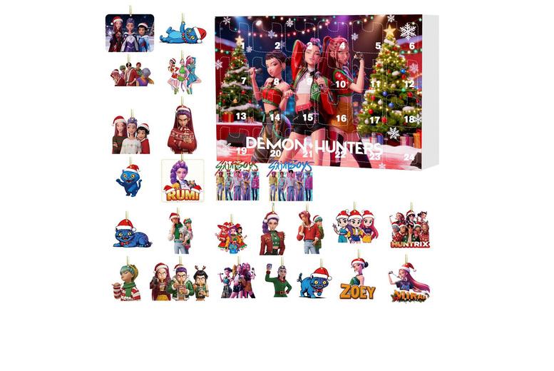 K-Pop Demon Hunter- Christmas Advent Calendar With 24 Pendants - 11 Options