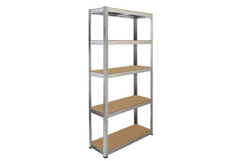Heavy-Duty Galvanised Steel Shelving - 2 X 90Cm Racks For Garage & Workshop Storage