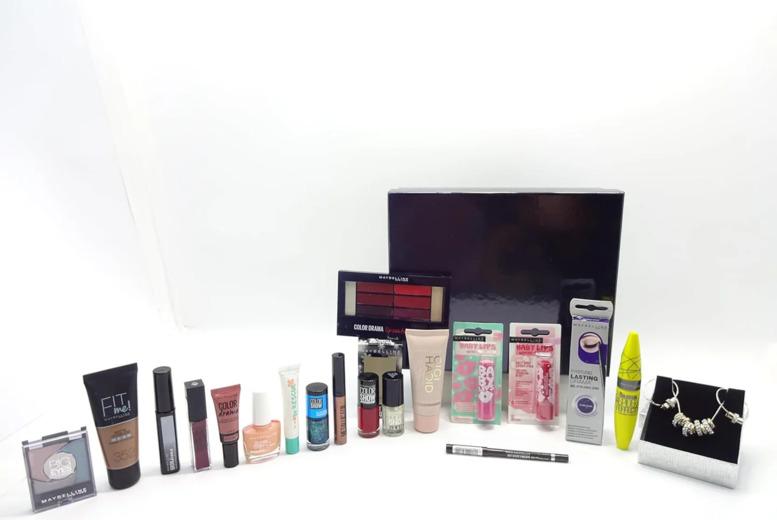 Luxury Maybelline 17-Piece Makeup Gift Set With Bonus Crystal Jewellery