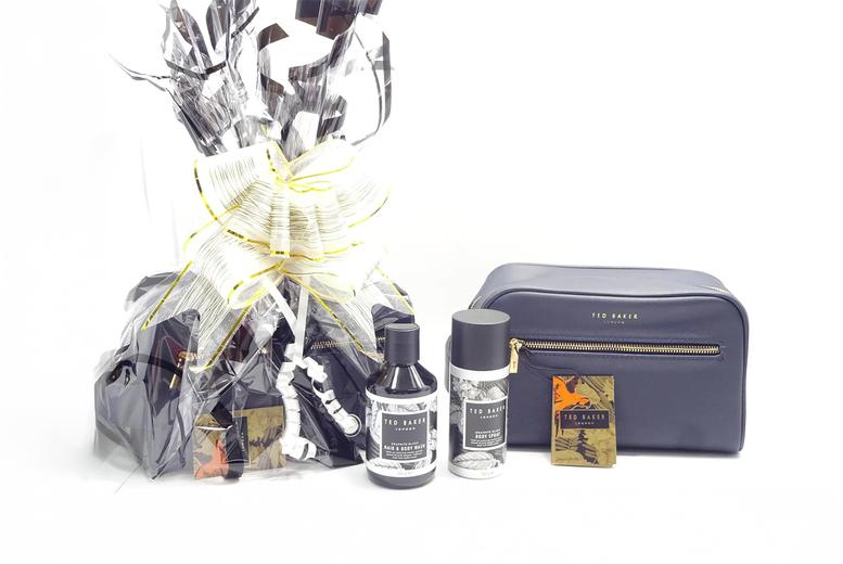 Ted Baker Men'S 3-Piece Toiletries Travel Pouch & Body Care Gift Set