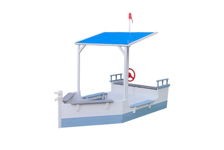 Kiddo Skipper Wooden Boat Sandpit Playset