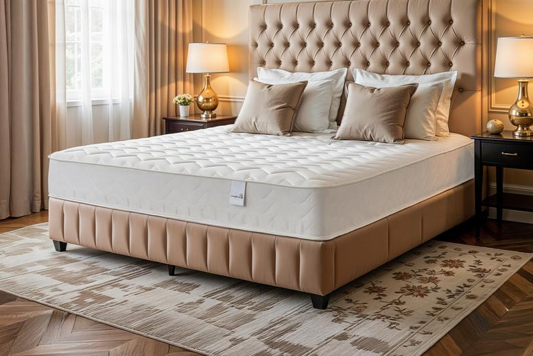 Cooling Memory Foam Mattress With Zig Zag Stitch - 8" Hybrid, Hypoallergenic, Multiple Sizes