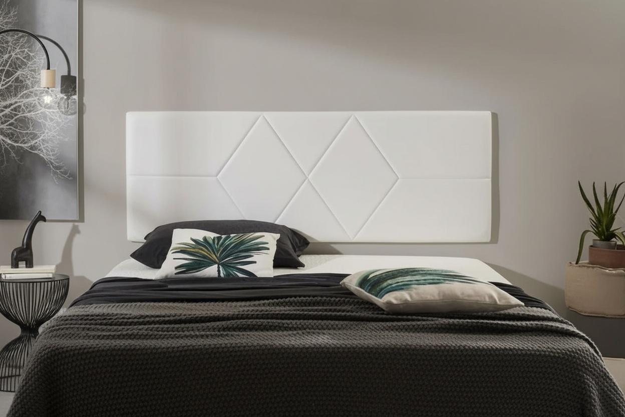 Diamond Pu Leather Hanging Headboard - 5 Sizes