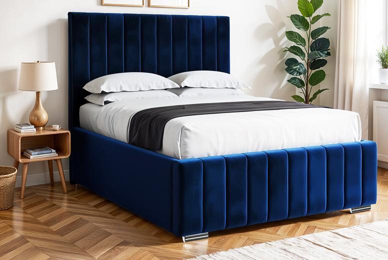 Elegant Upholstered Ottoman Lift Bed Frame - With Storage Options