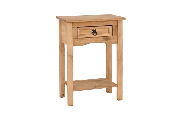 Distressed Waxed Pine Console Table!