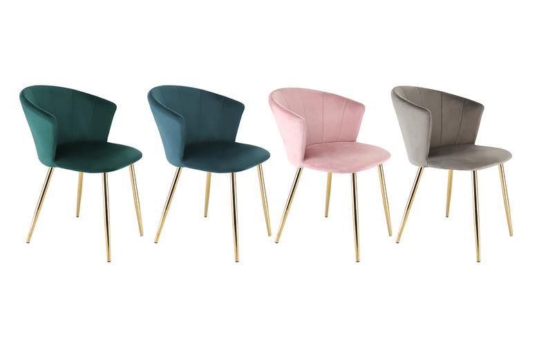 Velvet Dining Chair - Green, Grey, Pink & Teal And More!
