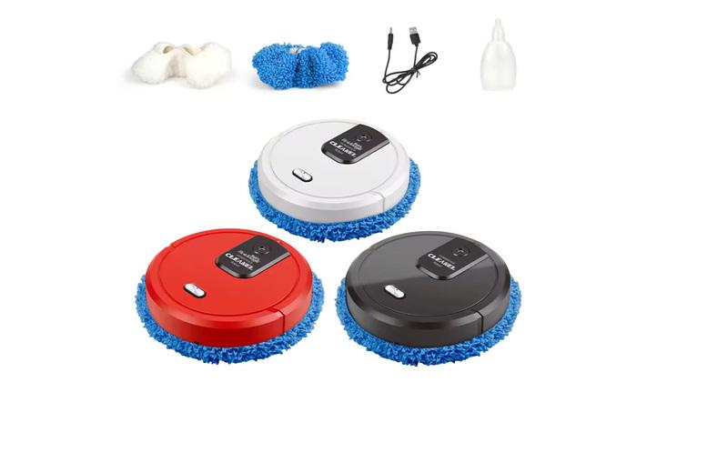 Robot Sweeper & Steam Mop - Suitable For Wood, Tiles & More!