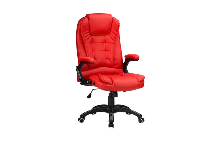 Luxury Faux Leather Ergonomic High-Back Reclining Office Chair - Adjustable Height, 3 Colours