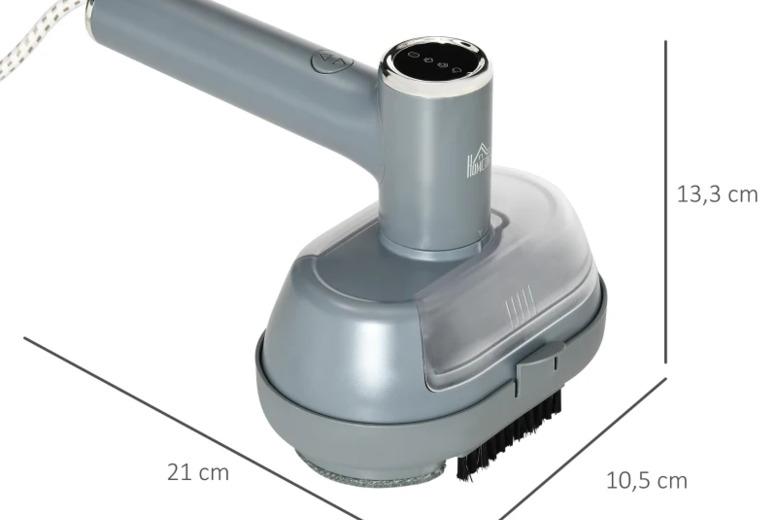 Portable 1200W Fabric Steamer - Sleek Grey Modern Garment Care Appliance For Home & Travel