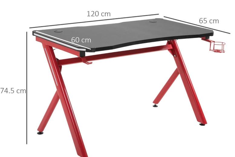 Space-Saving Steel & Mdf Dining Table - Compact Modern Led Accent, Small Dining Room Table