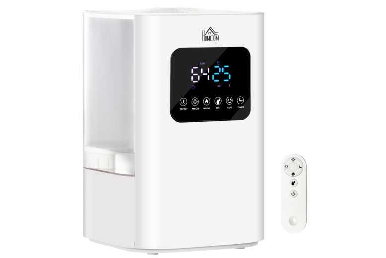 6L Led Humidifier - Modern Home Air Purifier, Warm & Cool Mist, Energy Efficient, 32.4Cm Tall