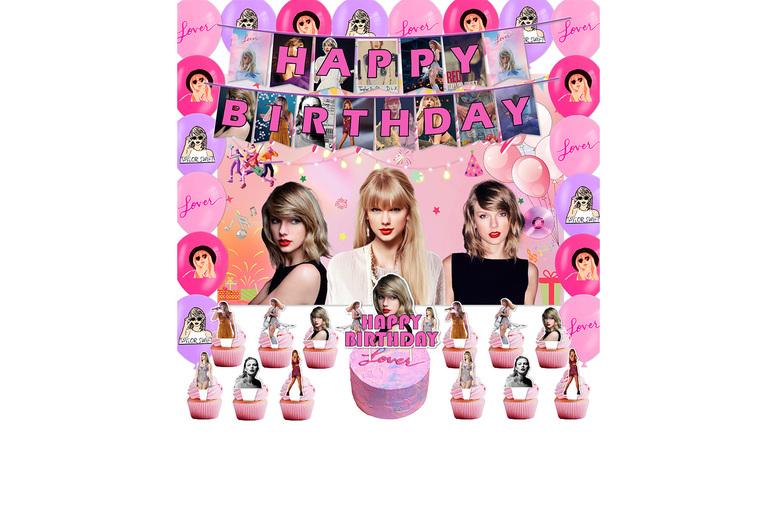 33-Piece Taylor Swift  Birthday Party Decoration Bundle
