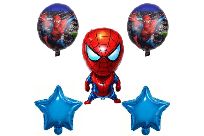 Gigantic Cartoon Character Balloon Wall Art Set - 5Pc, Durable Party Home Decoration, Large 60-70Cm