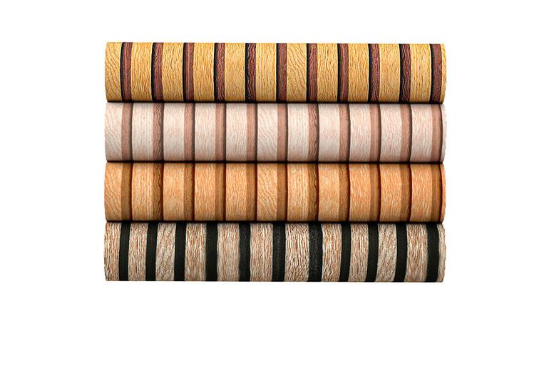Pvc Waterproof Wood Grain Finish Wallpaper - 4 Options