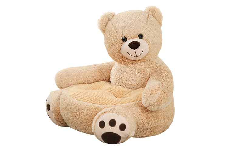 Kids' Plush Faux Velvet Animal Sofa Seat - 6 Styles, Soft, Portable & Gift-Ready