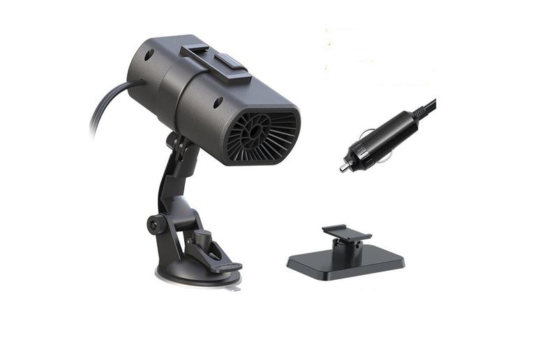 2-In-1 Car Defroster & Heater - 360° Swivel, Sticky Or Suction Cup