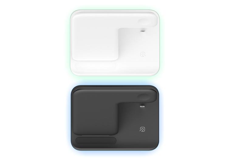 3-In-1 Wireless Charging Stand For Gaming Setups - Black Or White, Universal Fast Charge