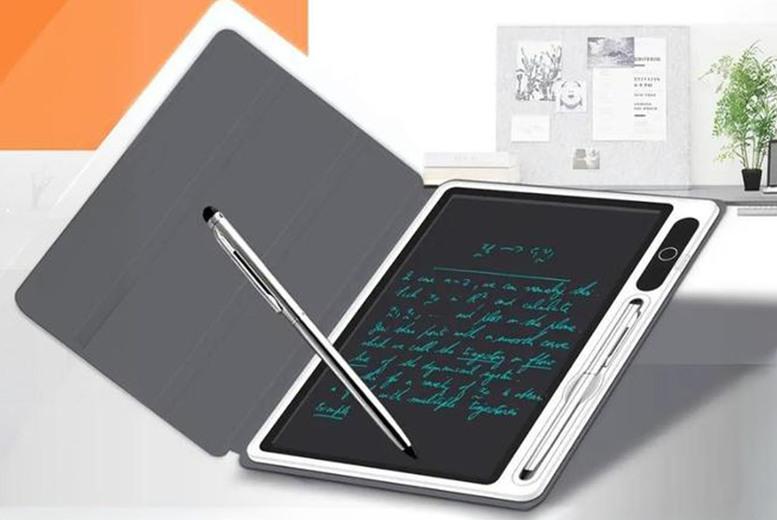 Eco-Friendly 10.1-Inch Lcd Writing Tablet With Magnetic Stylus And Case - Black Or Rose
