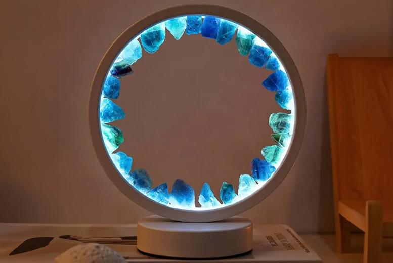 Cluster Lamp In 3 Crystals And 2 Light Options