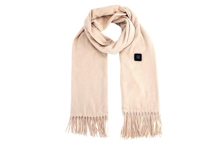 Thermal Fleece Heated Neck Warmer Scarf - Electric, Adjustable, 5 Colours