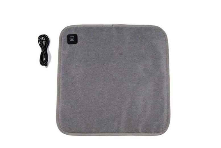 Thermal-Lined Heated Car Seat Cover - Usb Powered, Anti-Slip, Adjustable Fit