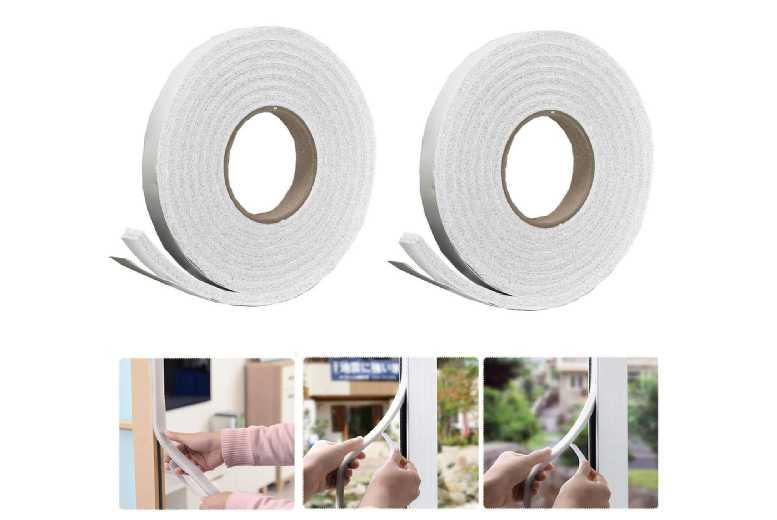 Ultra-Absorbent Multi-Purpose Foam Draught Strips - 10M, Extra Strong & Hygienic Barrier, Unscented