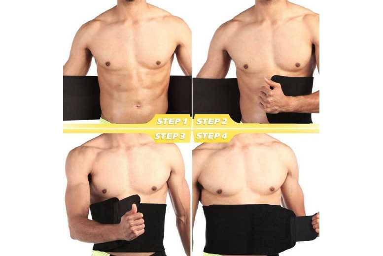 Breathable Waist Slimming Sweat Belt - Tummy Control Shapewear For Waist & Back | Adjustable, Invisible Under Clothes