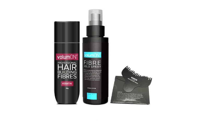 Volumon Keratin Hair Fibre Kit For Thicker, Fuller Hair - Keratin-Infused, For All Hair Types, Instant Volume Boost