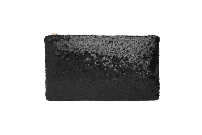 Sequin Clutch Purse - Shimmer Evening Handbag, Zipped, Leopard Print Lined, 17X27Cm