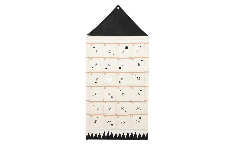 Price Drop! Kids' Wall Hanging Christmas Advent Calendar - Black Or Red