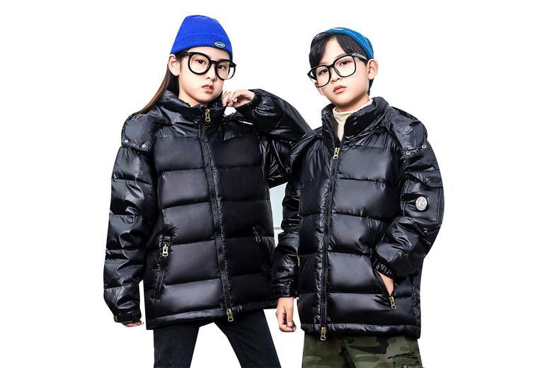 Price Drop! Designer  Kids Glossy Puffer Jacket - 5 Sizes & 3 Colours