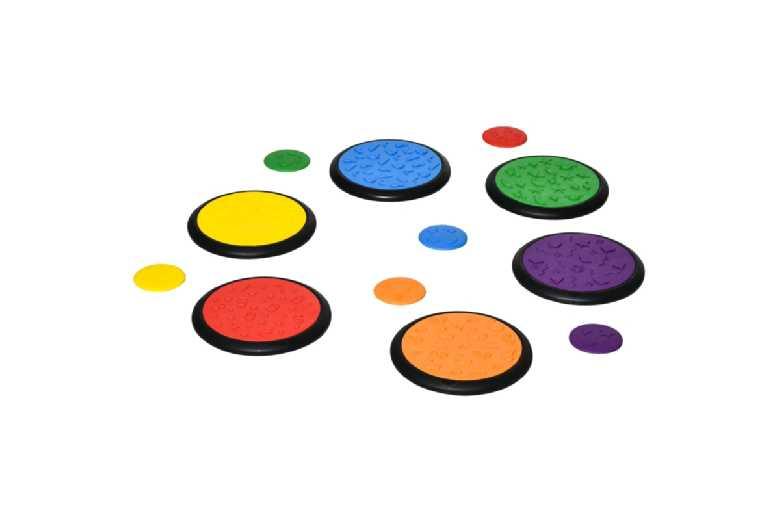 Kids 12-Piece Textured Sensory Pads Set - Montessori Tactile Play, Educational Toy, Ages 3-8, Multicoloured