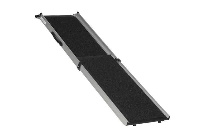 Price Drop! Telescoping Aluminium Dog Car Ramp - Heavy-Duty, Non-Slip, Portable, Large Breeds, Black
