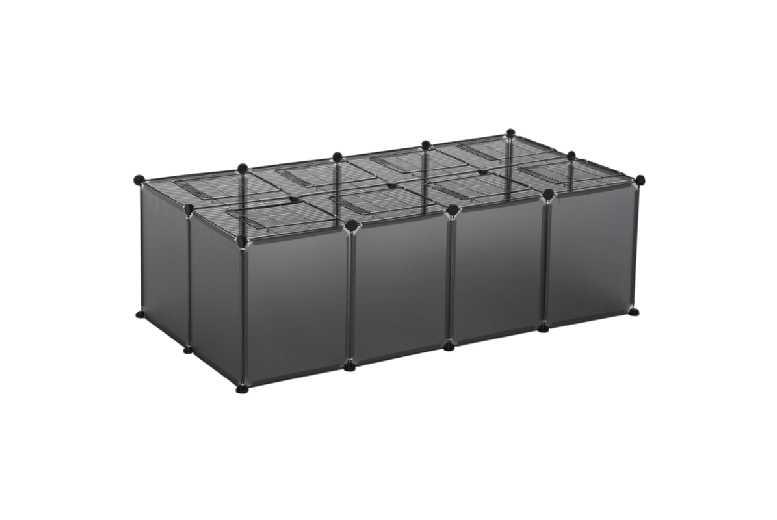 Heavy-Duty Foldable Dog Playpen With Secure Door - 28 Panels, Customisable, Grey, Ideal For Small Breeds & Puppies