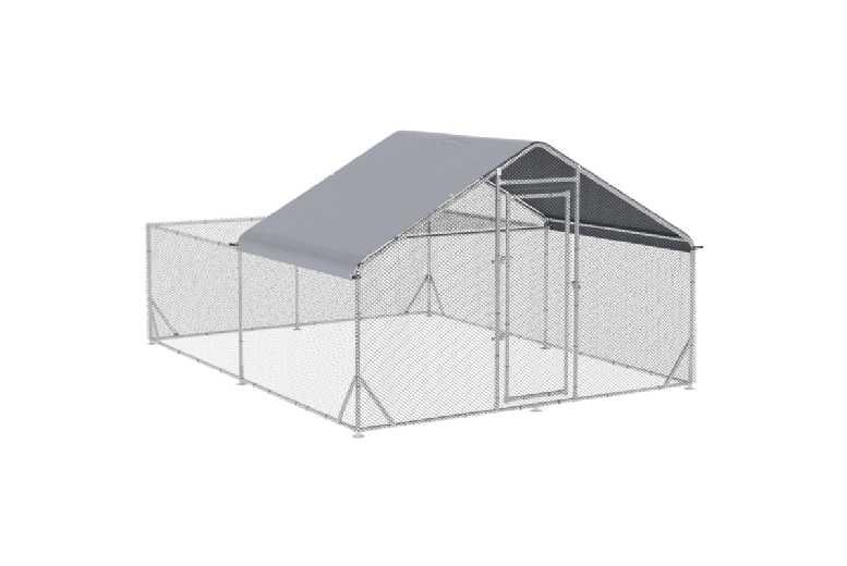Price Drop! Walk-In Chicken, Duck & Rabbit Run With Roof - Large Outdoor Small Animal Enclosure, Secure Steel Mesh, Easy Access Hutch