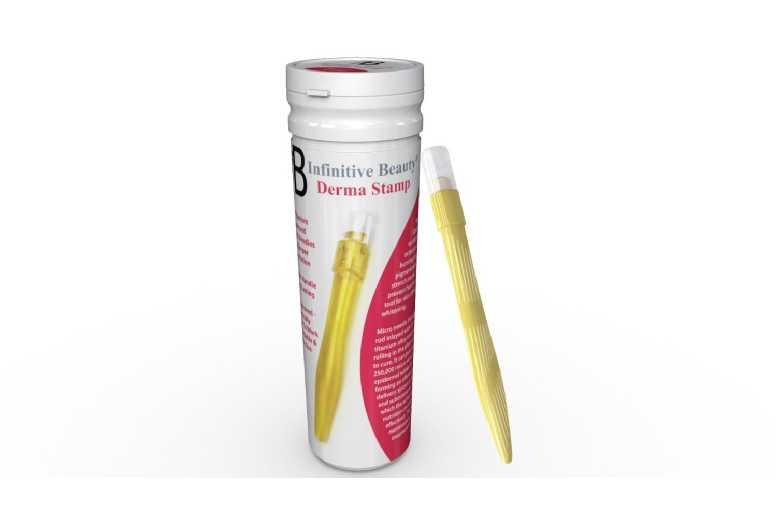 Titanium Microneedle Derma Stamp - Collagen-Boosting Anti-Ageing Tool For All Skin Types, Precision Skincare