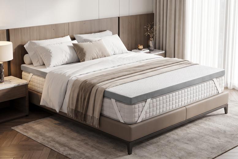 Lavio Double Cooling Gel Memory Foam Mattress Topper