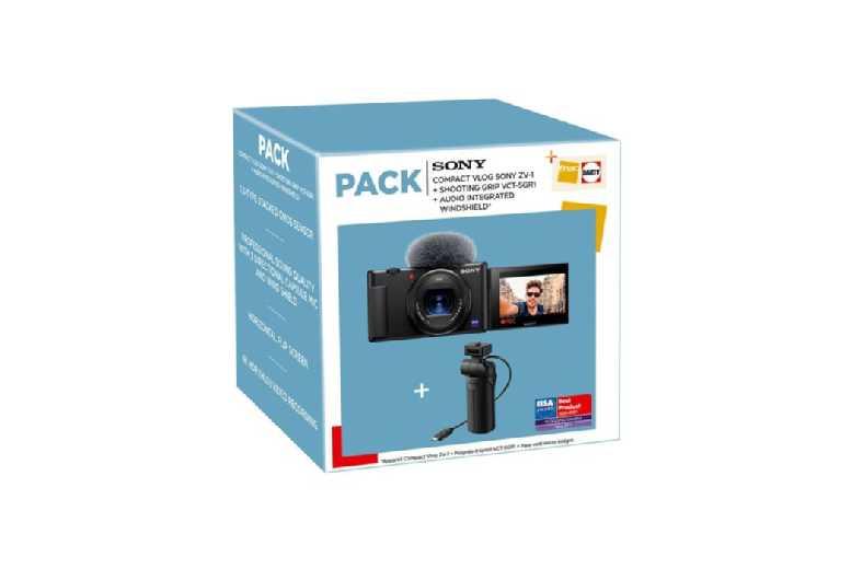 Sony Zv-1 Compact Vlogging Camera With Grip
