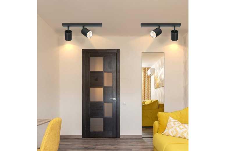 Black Adjustable Gu10 Ceiling Spotlights - Modern Scandinavian Lighting