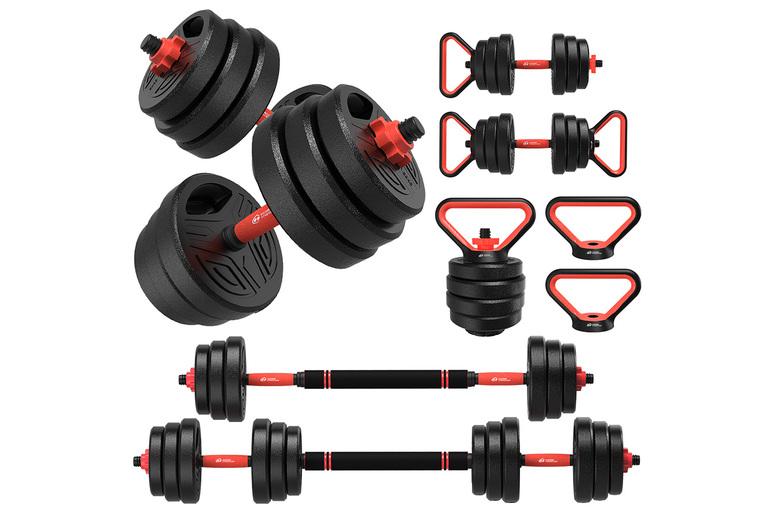 Adjustable Home Fitness Dumbbell Set - 20Kg Or 26Kg