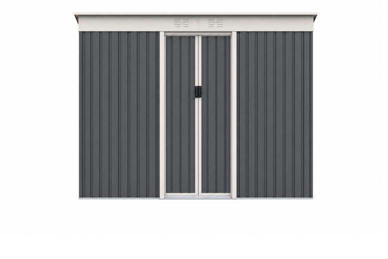 9Ft X 4Ft Flat Roof Metal Garden Shed