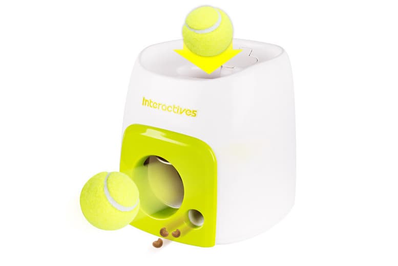 Automatic Dog Ball & Treat Dispenser - Interactive Toy For Active Play
