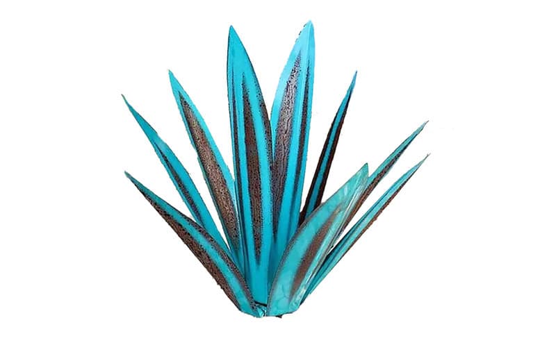 Handmade Outdoor Garden Ornament: Weatherproof Metal Agave Sculpture - 8 Vibrant Colours & 3 Sizes