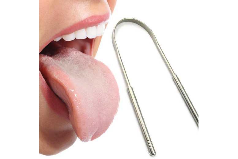 Stainless Steel Tongue Scraper - Medical-Grade Oral Hygiene Tool For Fresh Breath & Family Use