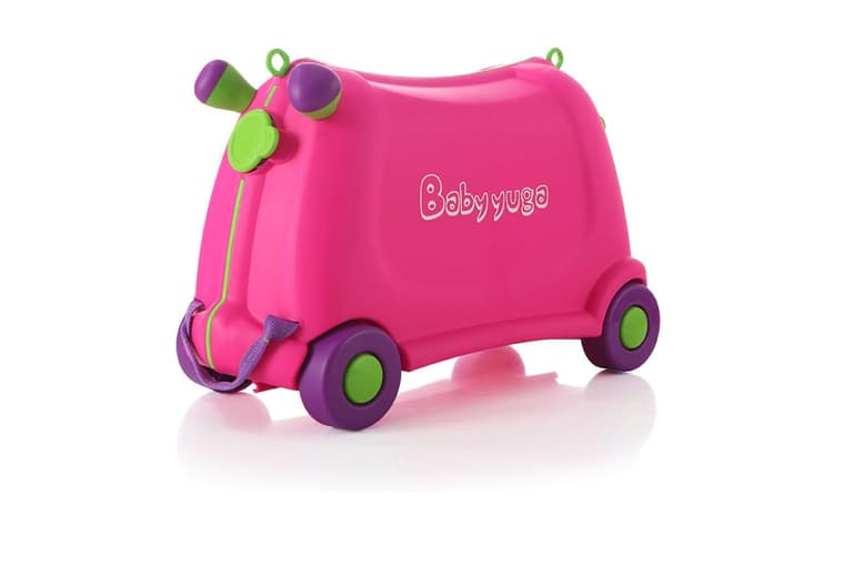 2-In-1 Kids Ride-On Suitcase & Carry-On Luggage - Lightweight, Durable, Toddler Travel Bag