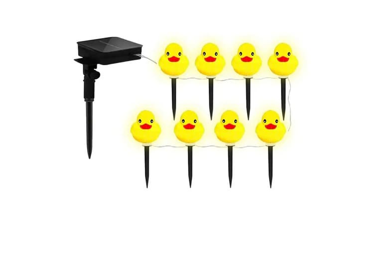 Solar Led Yellow Duck Pathway Lights