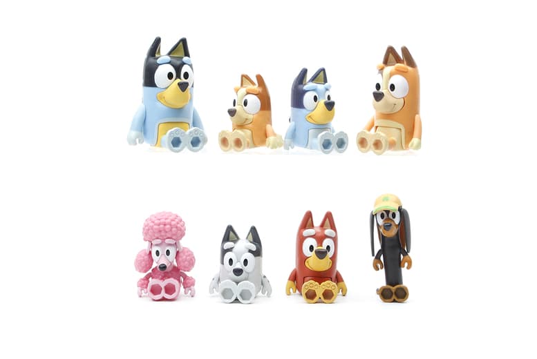 Bluey'S Family And Friends Action Figure Set - Imaginative Play Toy For Ages 3+, Collectible Pvc Figures